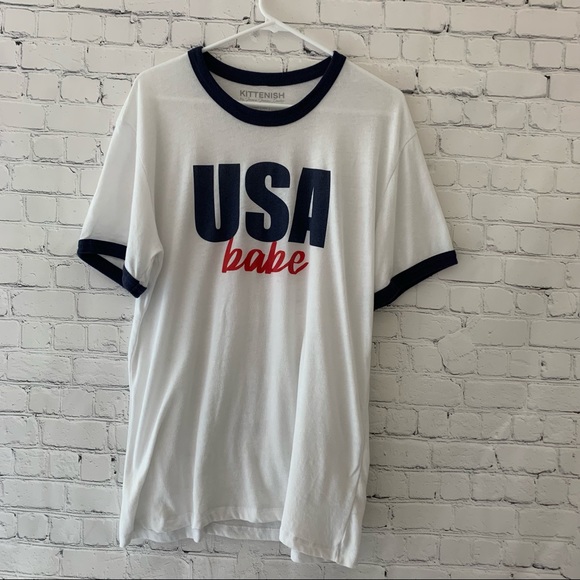 Kittenish Tops - Kittenish by Jessie James Decker USA Babe Short sleeve tee shirt | size XL